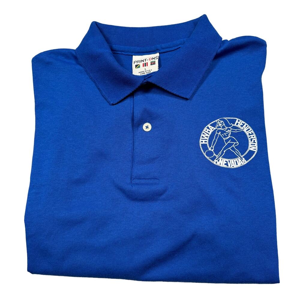 Polo Men's Large‎ Vintage Women's Basketball Blue Short Sleeve WNBA